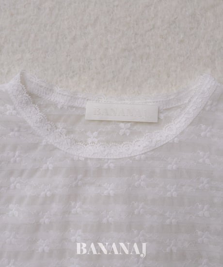 29[予約]BANANAJ rhythm flower lace t