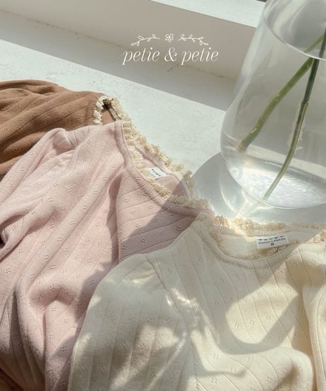 13[予約]petit&petit molly lace t