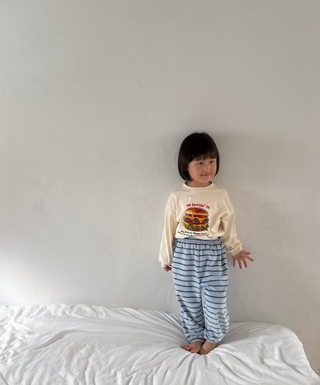 7[予約]nightbebe burger long sleeve tee