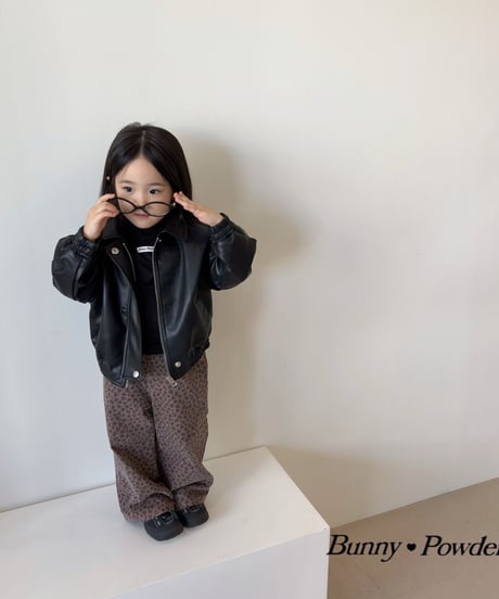 50[予約]bunny powder leopard print pants