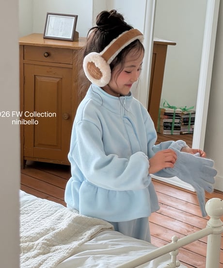 25[予約]ninibello marshmallow zip-up(12m-2XL)