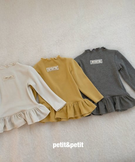 31[予約]petit&petit bella ribbed cancan t