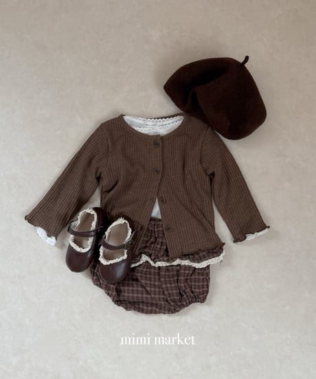 36[予約]mimi market liz rib cardigan