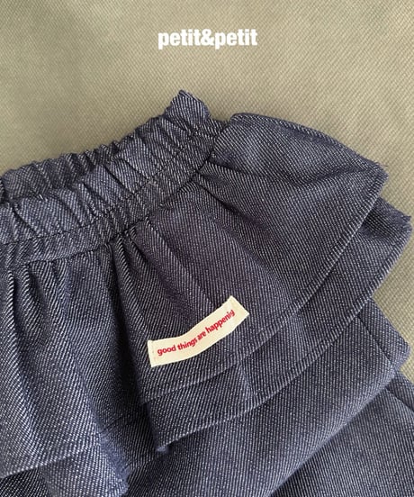 29[予約]petit&petit cancan denim pants