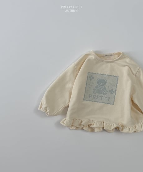 52[予約]LINDO motif bear tee