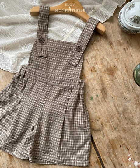 2[予約]elov&monpetitbebe rev cotton overall