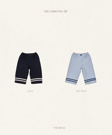 26[予約]送料無料 the beige tape line pants