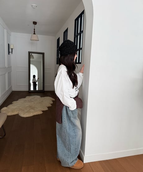 16[予約]COMMA vintage seam denim