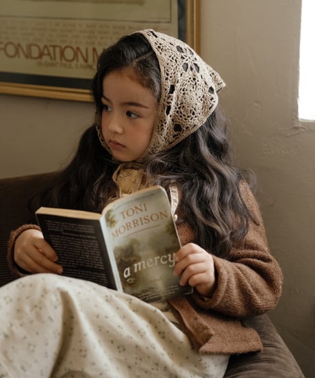 29[予約]OREN cosette knit triangular headscarf