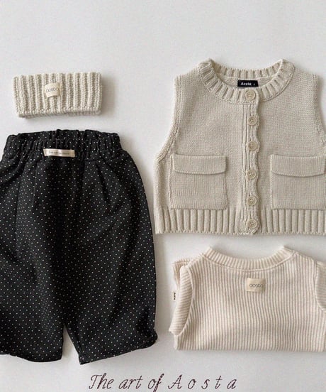 31[予約]Aosta milk dot pants