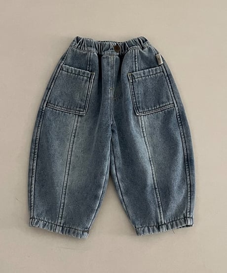25[予約]ololala vintage pocket denim pants