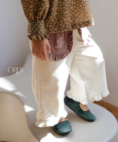 15[予約]OREN naomi frill corduroy pants