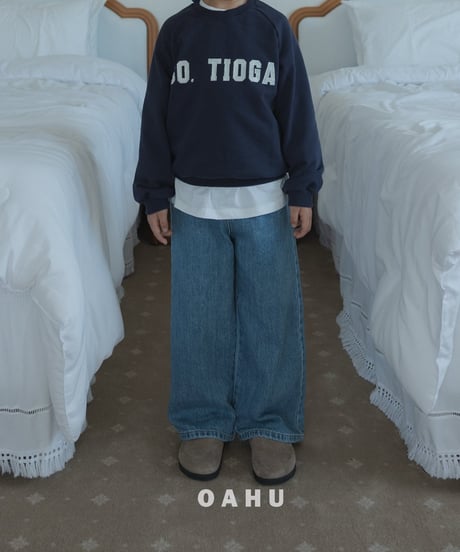 13[予約]oahu 501 wide denim pants
