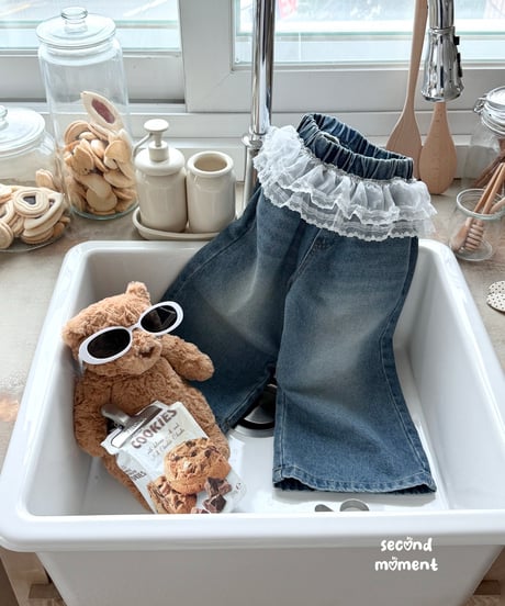32[予約]second moment love denim pants