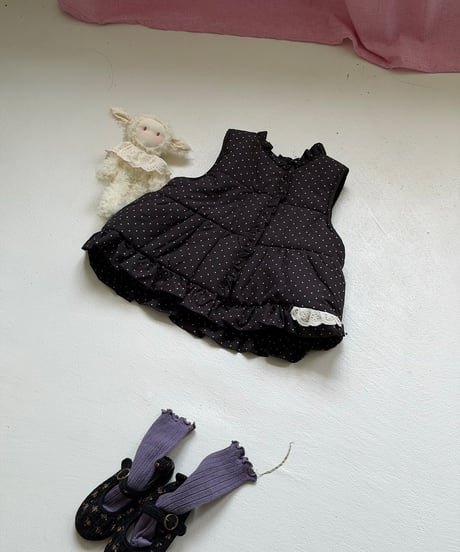 16[予約]aiai marvelle dot padding vest