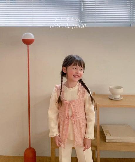 22[予約]petit&petit candy frill vest