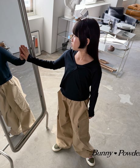 15[予約]bunny powder tencel cardigan