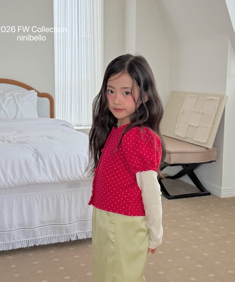 12[予約]ninibello dear dot cardigan