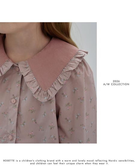 15[予約]ROSETTE floral blouse