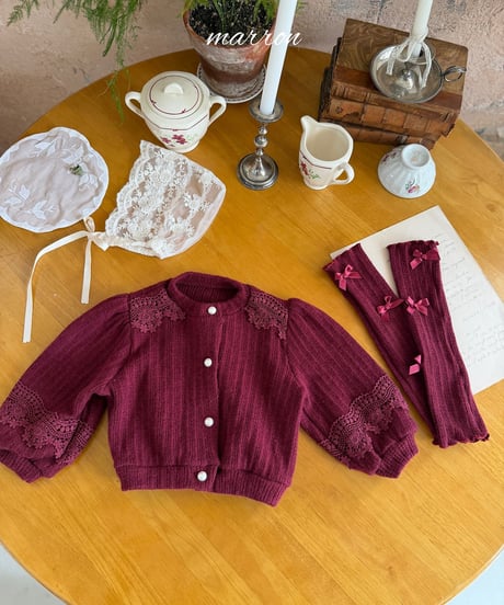 6[予約]marron monica cardigan(XS-L)