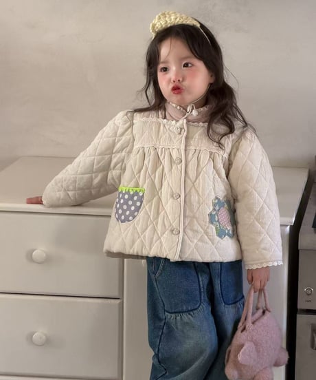 25[予約]aiai patch quilted padding jacket