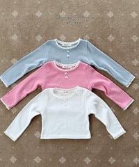 8[予約]melikey ribbon button t