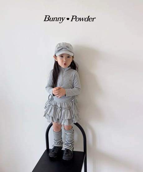 54[予約]bunny powder waffle tiered bloomers