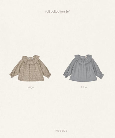 6[予約]送料無料 the beige flower bluse