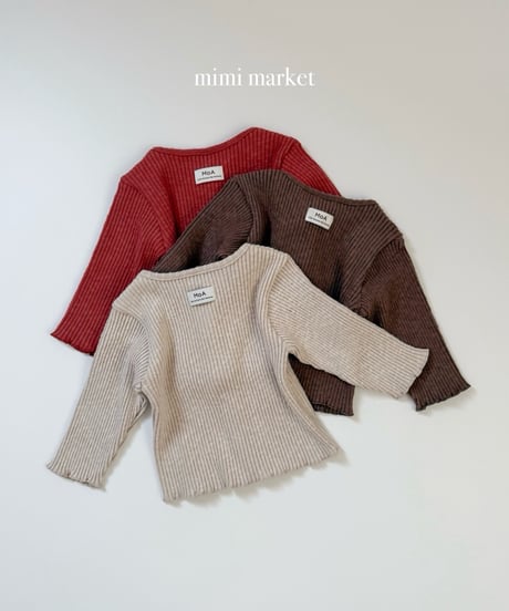 27[予約]mimi market rib cardigan