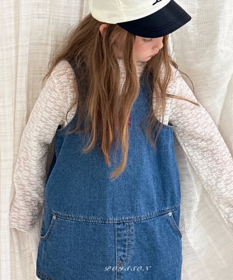 4[予約]poisson denim dress