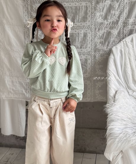 21[予約]poisson ribbon stone pants