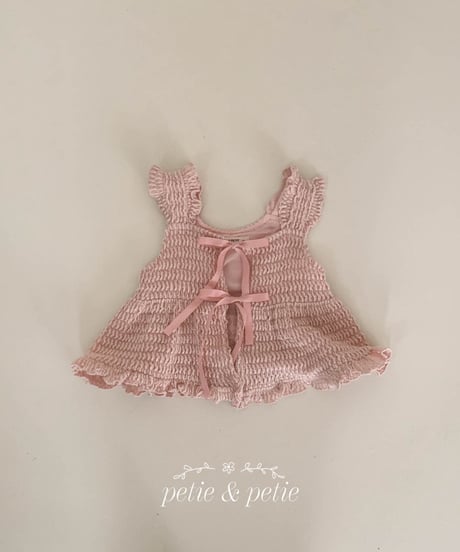 22[予約]petit&petit candy frill vest