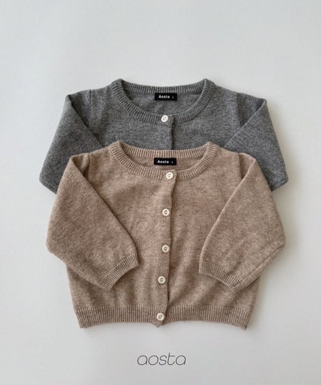 6[予約]Aosta knit cashmere cardigan