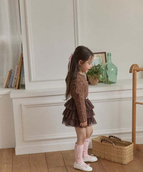 4[予約]berryberry autumn tiered skirt
