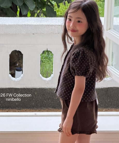 12[予約]ninibello dear dot cardigan