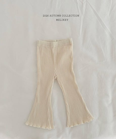 37[予約]melikey bobo rib bootcut