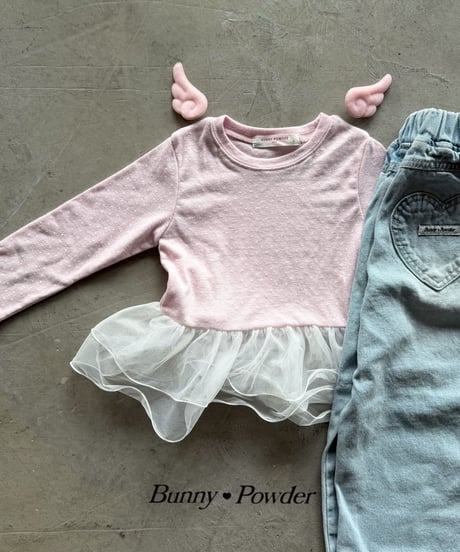 29[予約]bunny powder sha polka dot tee