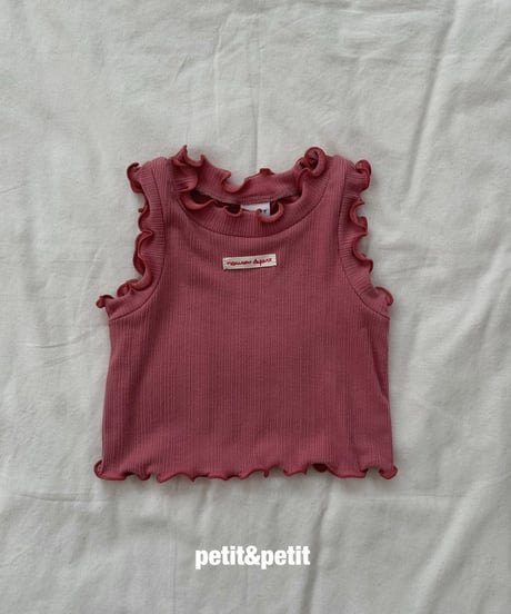 18[予約]petit&petit mimi rib tanktop