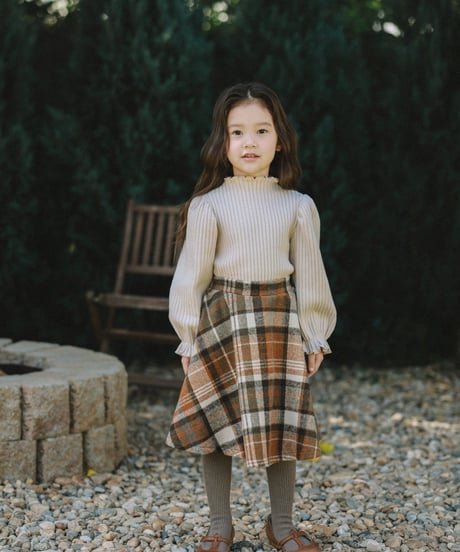 23[予約]mon Atelier celim check skirt