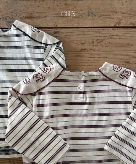 21[予約]OREN jane striped t-shirt