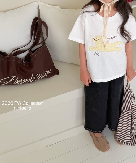 2[予約]ninibello western short sleeve tee