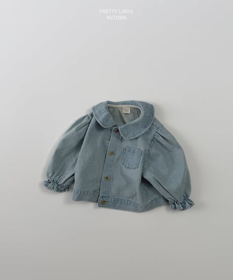 40[予約]LINDO round collar denim jacket