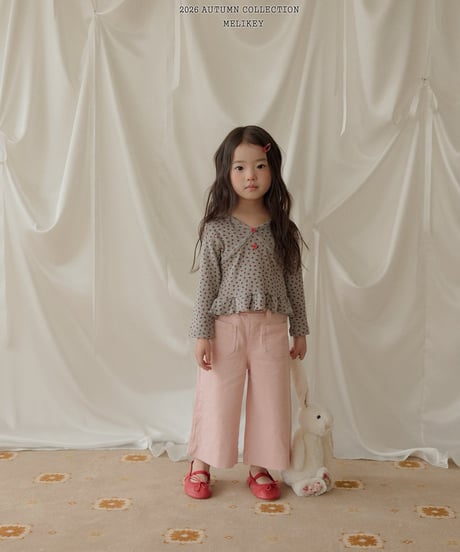 43[予約]melikey cotton wide pants