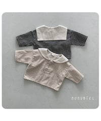 20[予約]nunubiel check blouse