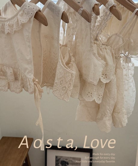 20[予約]Aosta lace open vest
