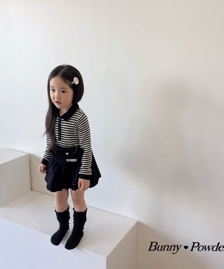 79[予約]bunny powder lovely knee socks