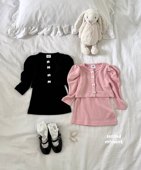 39[予約]second moment ribbon dress set
