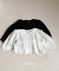 8[予約]mimi market shoulder frill blouse