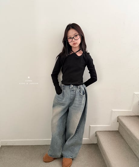 16[予約]COMMA vintage seam denim