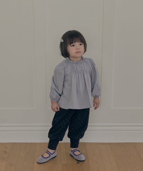 7[予約]送料無料 the beige shirred blouse